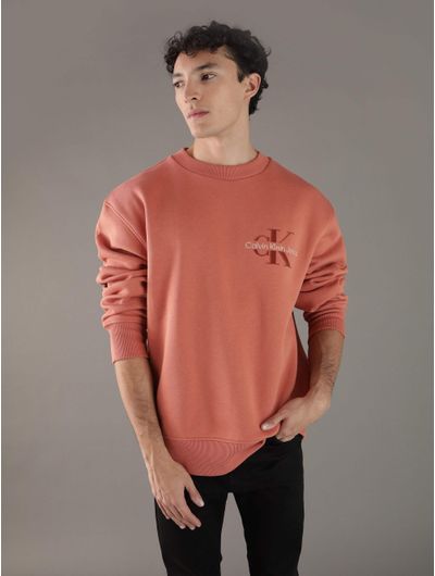 Sudadera-Calvin-Klein-con-Monologo-Hombre-Naranja