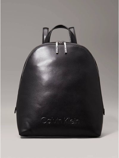 Mochila-Calvin-Klein-Logo-Embossed-Mujer-Negro